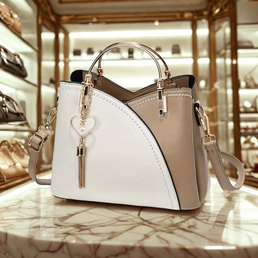 CheriBelle Heart Vegan Leren Schoudertas