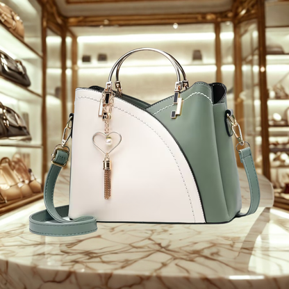 CheriBelle Heart Vegan Leren Schoudertas