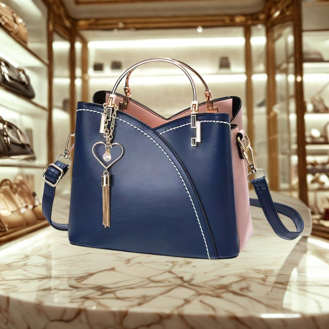 CheriBelle Heart Vegan Leren Schoudertas