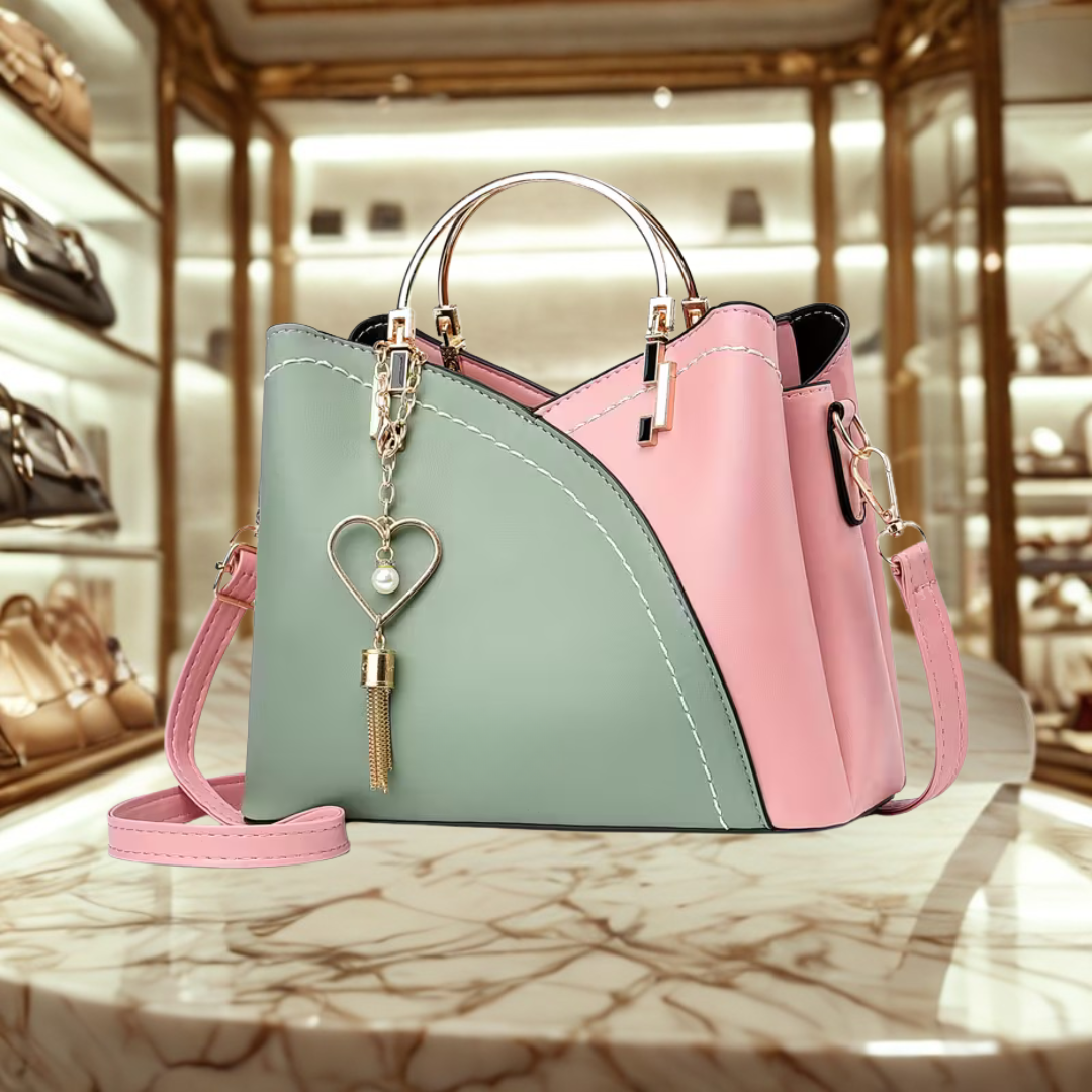 CheriBelle Heart Vegan Leren Schoudertas