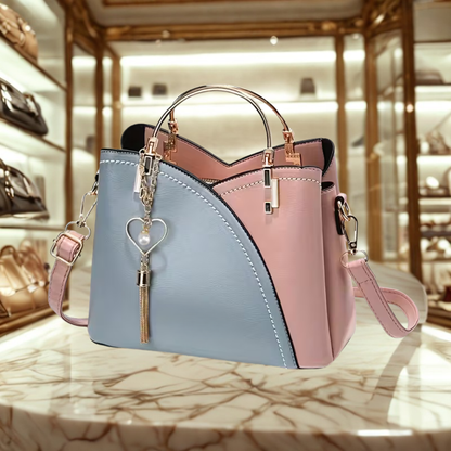 CheriBelle Heart Vegan Leren Schoudertas