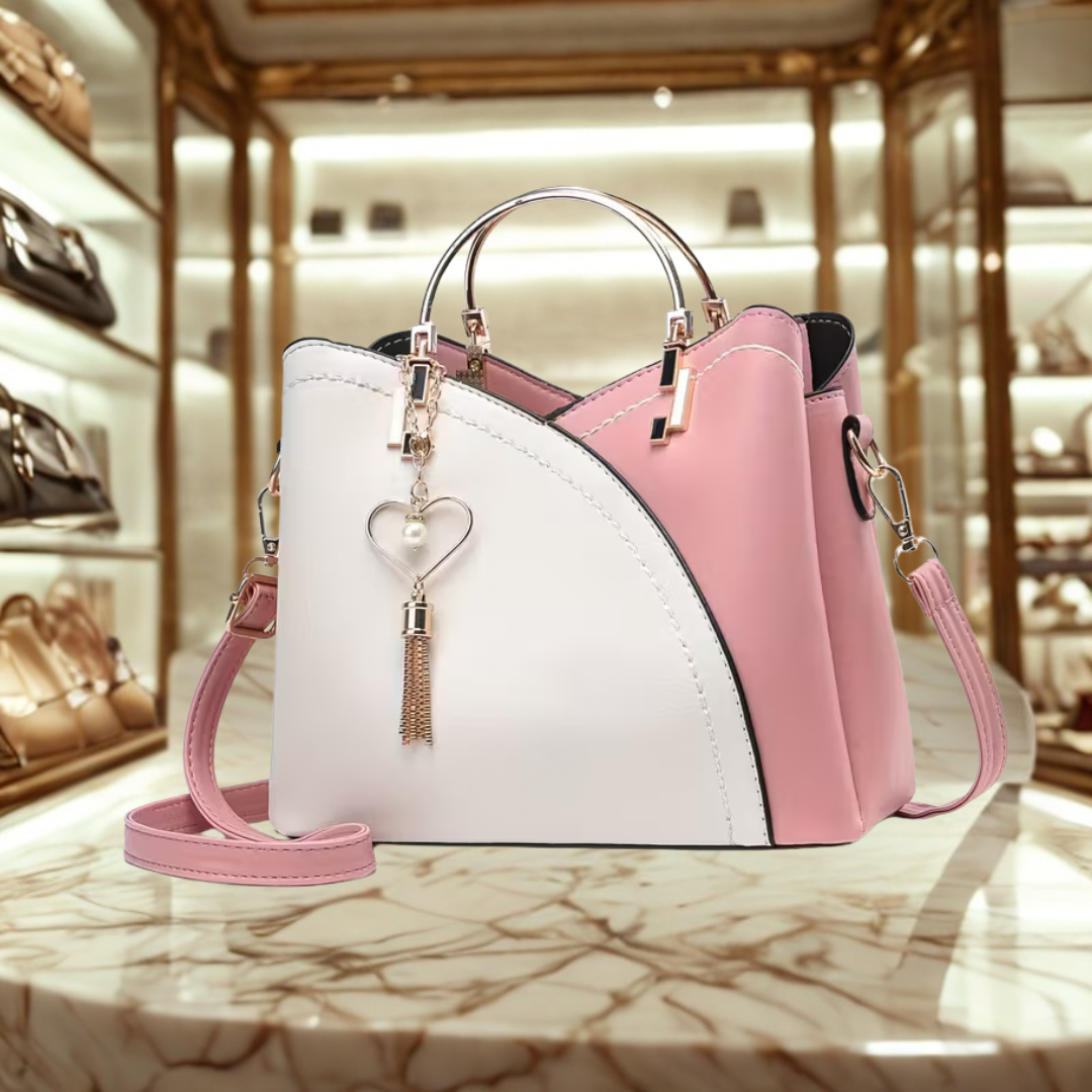 CheriBelle Heart Vegan Leren Schoudertas