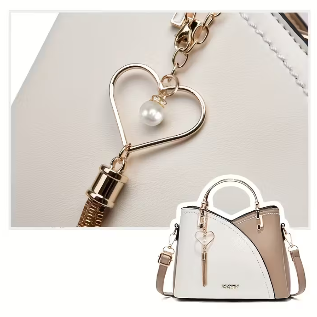 CheriBelle Heart Vegan Leren Schoudertas