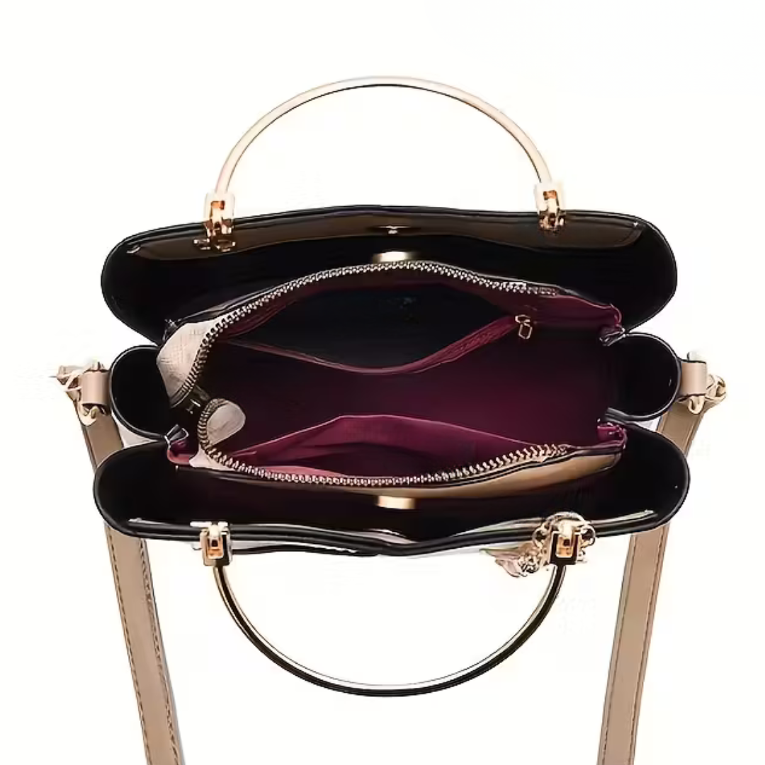 CheriBelle Heart Vegan Leren Schoudertas