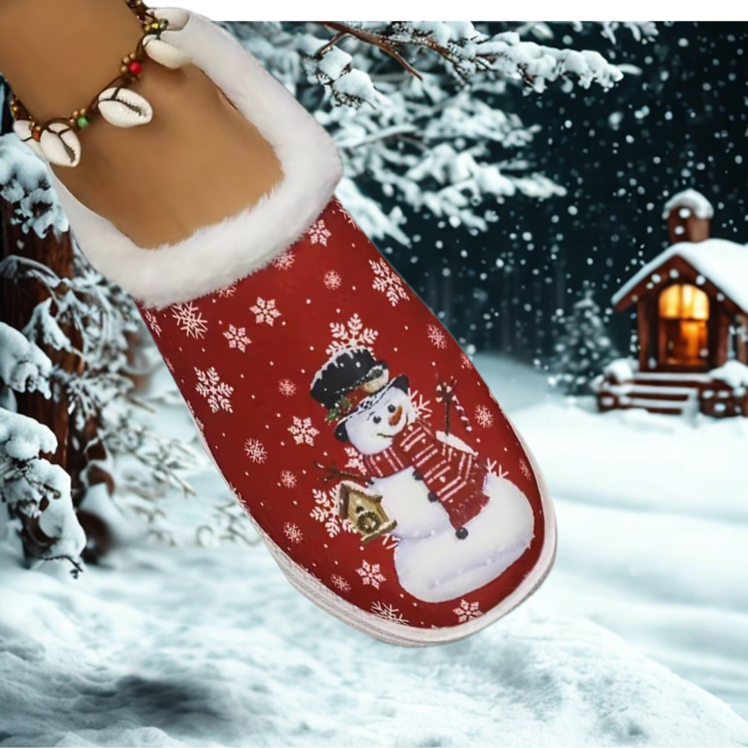 Christmas SnowPuff House Shoes