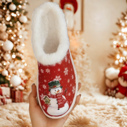 Christmas SnowPuff House Shoes