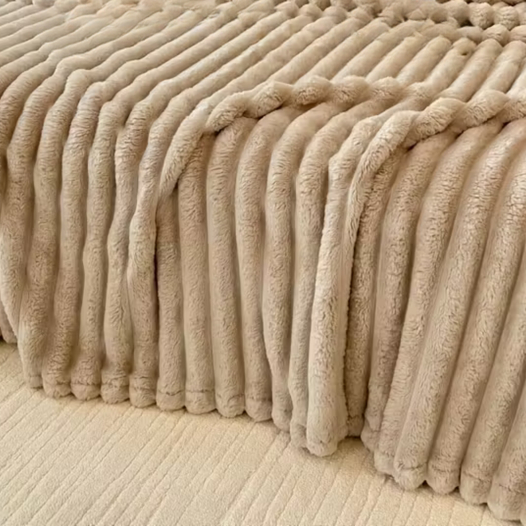 CozyFur Luxe  Ultra-Zacht & Warm Gebreid Plaid voor Bank & Bed