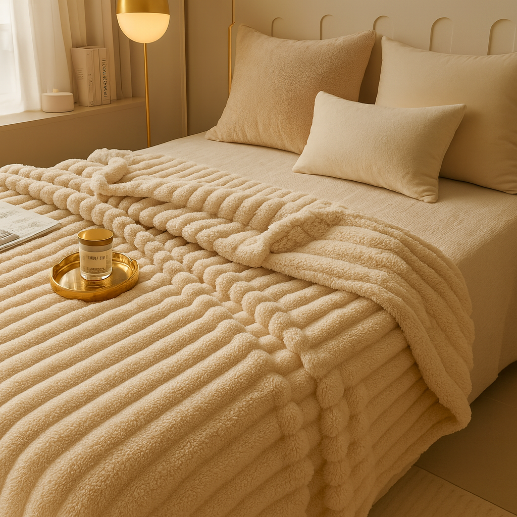 CozyFur Luxe  Ultra-Zacht & Warm Gebreid Plaid voor Bank & Bed