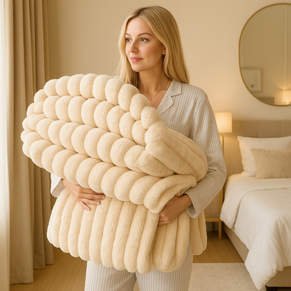 CozyFur Luxe  Ultra-Zacht & Warm Gebreid Plaid voor Bank & Bed