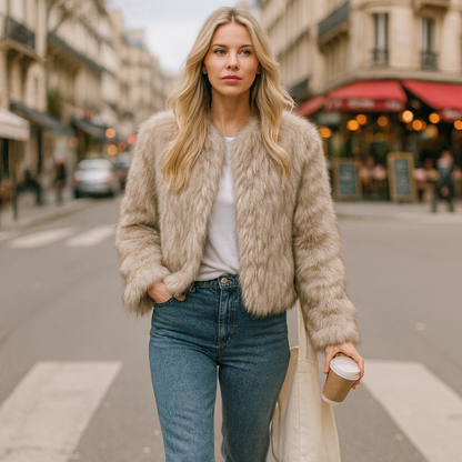 FauxFleur Cozy Luxe Fur Jacket