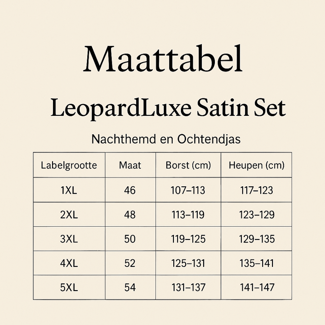 LeopardLuxe Satin Set  - Plus Size