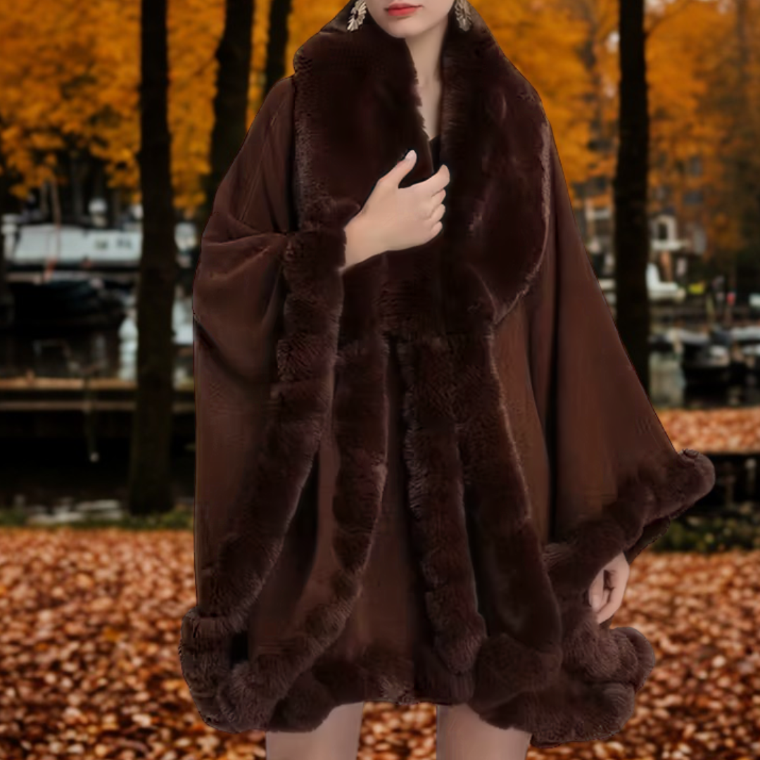 Luxe Vegan Faux-Fur Cape