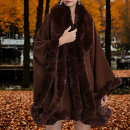 Luxe Vegan Faux-Fur Cape