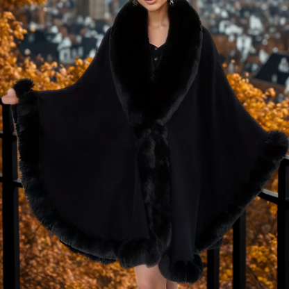 Luxe Vegan Faux-Fur Cape