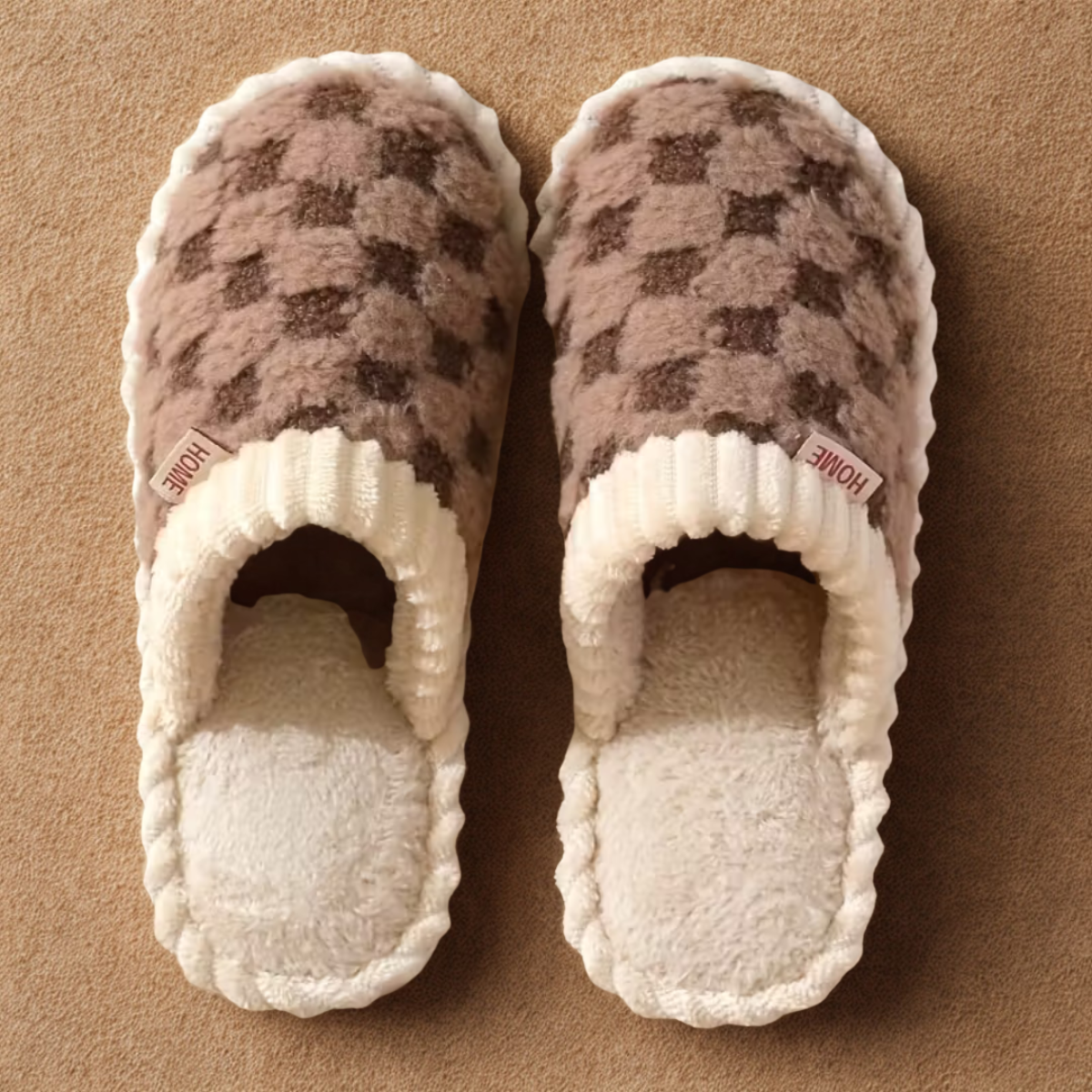 Velora Plaid Pantoffels