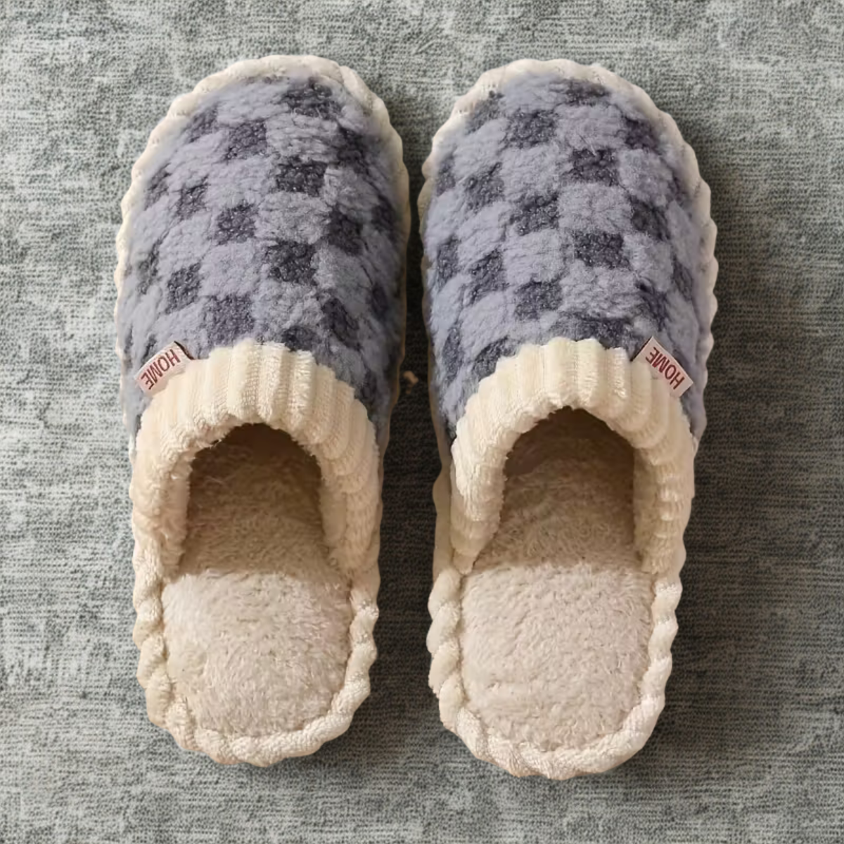 Velora Plaid Pantoffels