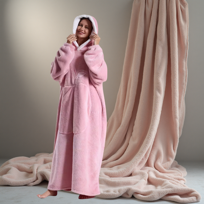 VeluraHood – Luxe Micropluche Hoodiedeken