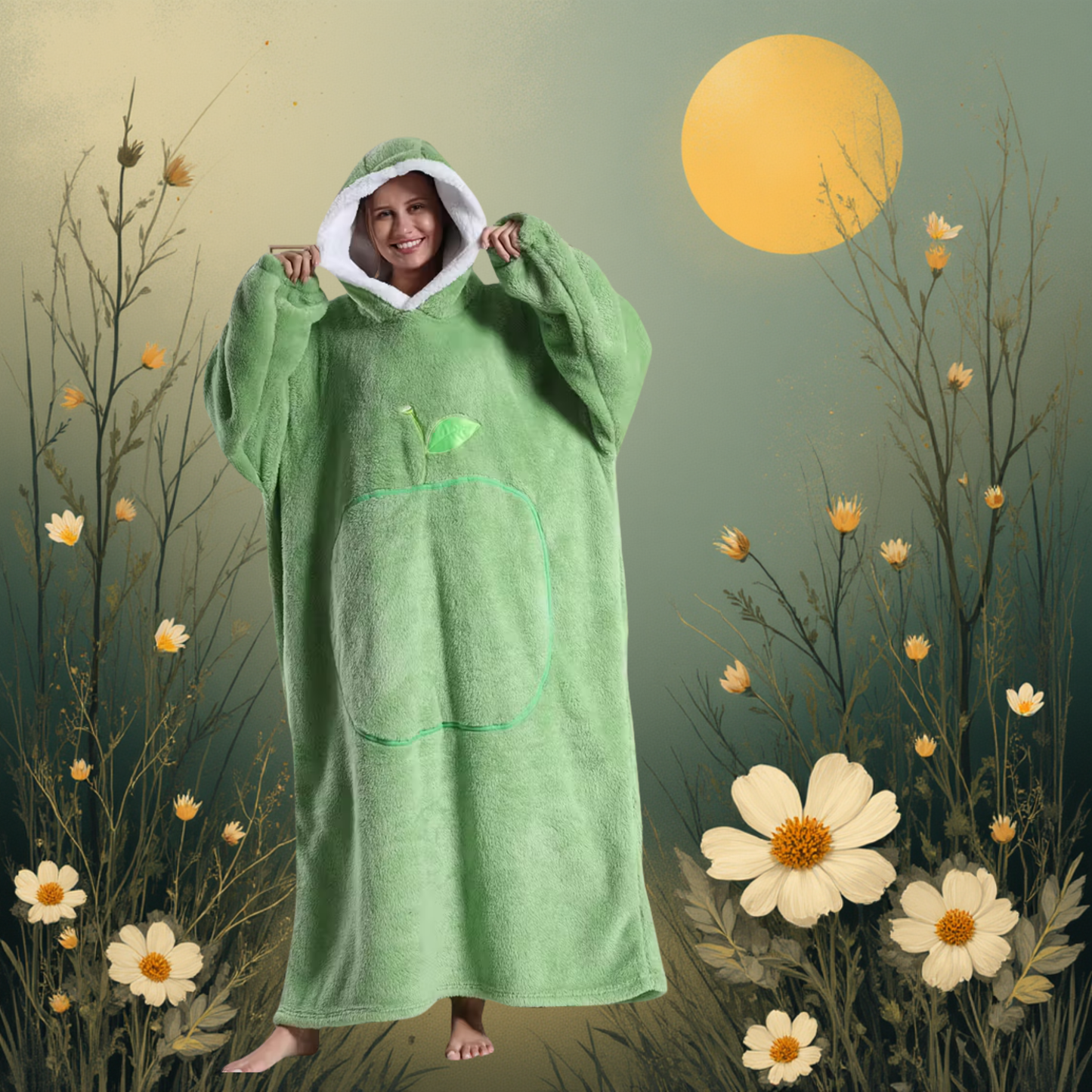 VeluraHood – Luxe Micropluche Hoodiedeken