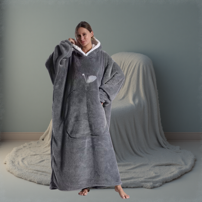 VeluraHood – Luxe Micropluche Hoodiedeken