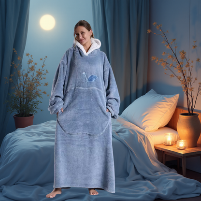 VeluraHood – Luxe Micropluche Hoodiedeken